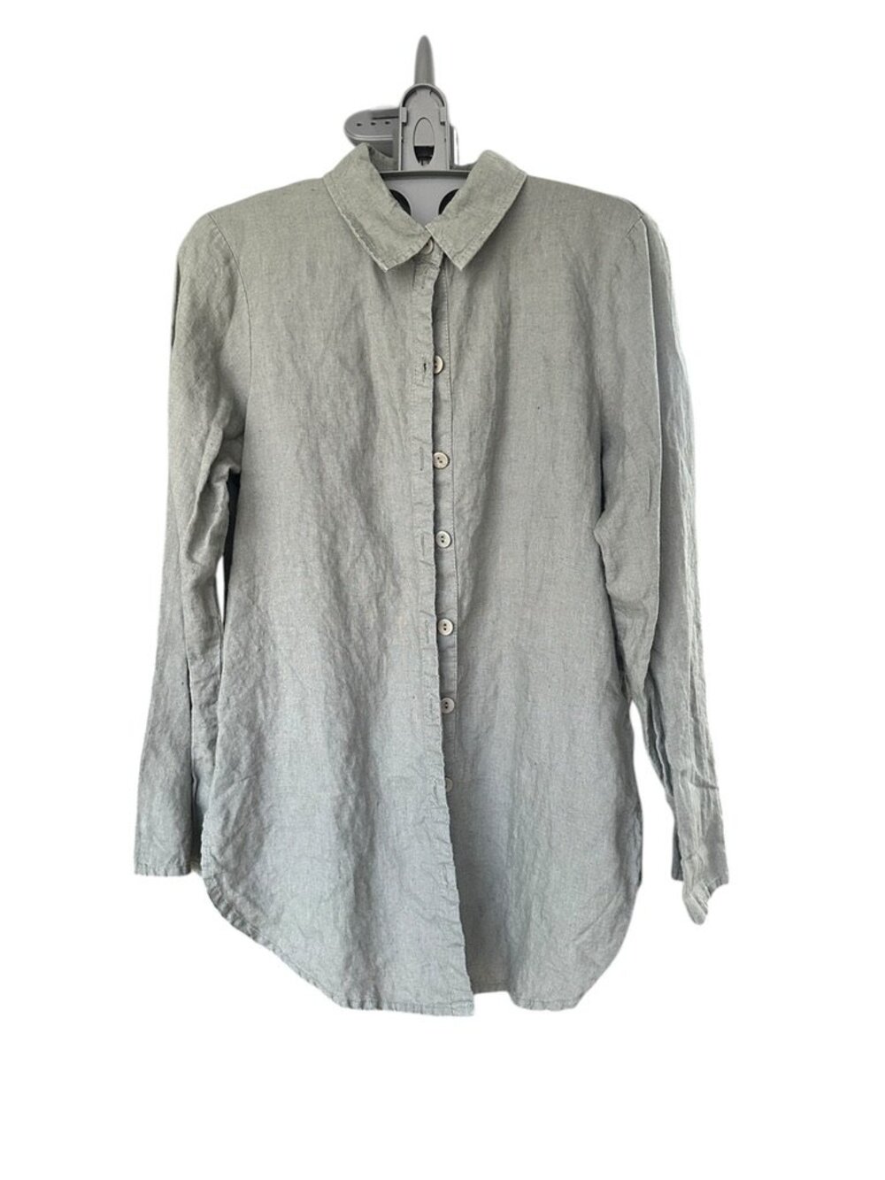 FLAX linen button down shirt.